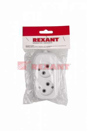 REXANT 11-8701 Колодка 2 гнезда без заземления Rexant