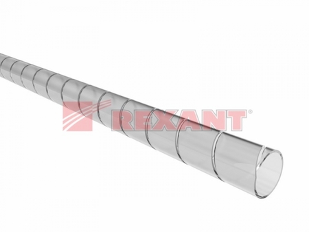 07-7015 Кабельный бандаж диаметр 15 мм, прозрачный (длина 2 м) (SWB-15)  REXANT