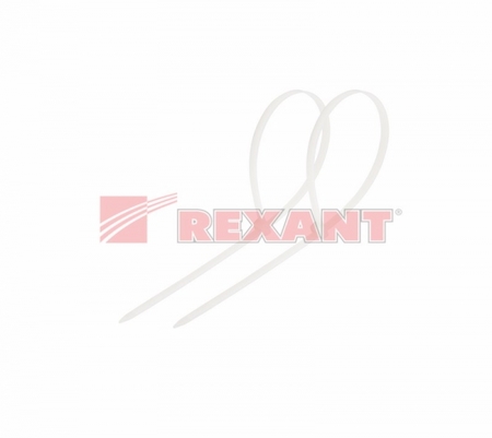 07-0060 Стяжкa нeйлонoвая 60 x 2,5 мм, белая (упак. 100 шт)  REXANT