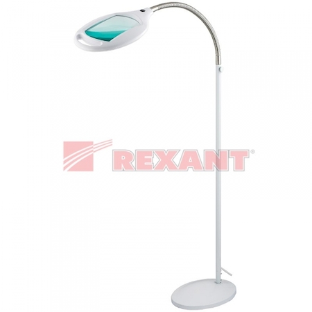 31-0512 Лупа напольная 3D с подсветкой 42LED, белая (8061) REXANT