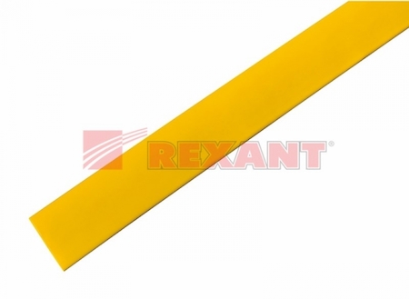 21-9002 Термоусадка  19,0 / 9,5 мм, желтая (упак. 10 шт. по 1 м)  REXANT