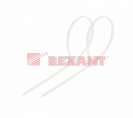 07-0159 Стяжкa нейлоновая многоразовая 150 x 3,5 мм, белая (упак. 100 шт)  REXANT