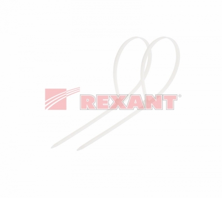 07-0080 Стяжкa нeйлонoвая 80 x 2,5 мм, белая (упак. 100 шт)  REXANT