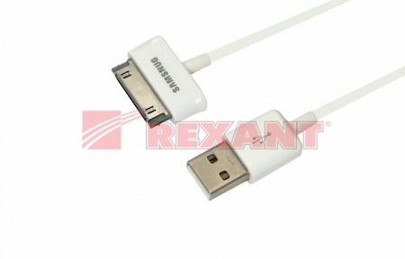 REXANT 18-4214 USB кабель для Samsung Galaxy tab шнур 1М белый