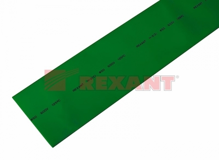 25-0003 Термоусадка  50,0 / 25,0 мм, зеленая (упак. 10 шт. по 1 м)  REXANT