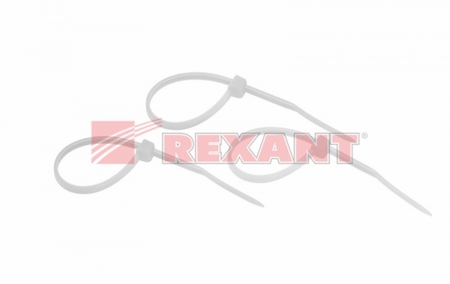 07-0100-25 Стяжкa нейлонoвая 100 x 2,5 мм, белая (упак. 25 шт)  REXANT