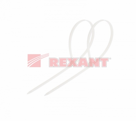 07-0120 Стяжкa нейлонoвая 120 x 2,5 мм, белая (упак. 100 шт)  REXANT
