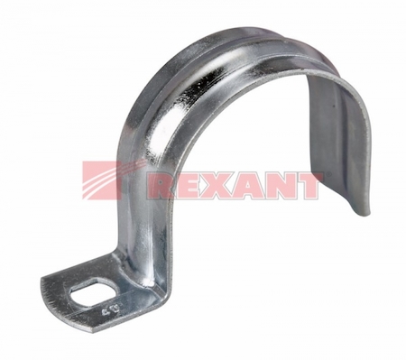 REXANT 28-1015 40 скобка (50 шт/уп) для металлорукава 32 (однолапковая)