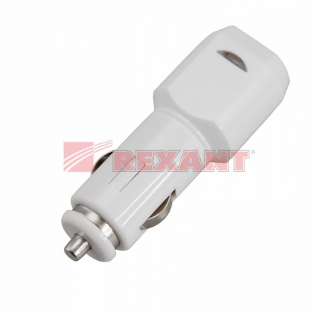 REXANT 18-1193 Автозарядка в прикуриватель USB (АЗУ) (5V, 1 000mA) белая