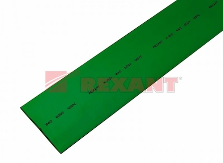 24-0003 Термоусадка  40,0 / 20,0 мм, зеленый (упак. 10 шт. по 1 м)  REXANT