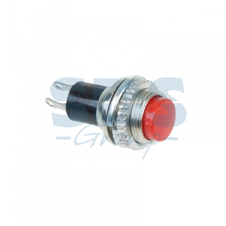 36-3331 Выключатель-кнопка  металл 220V 2А (2с) (ON)-OFF  Ø10.2  красная  Mini  (RWD-213)  REXANT