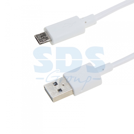 REXANT 18-0130-9 USB кабель с 2-х сторонними разъемами microUSB и USB 1М белый