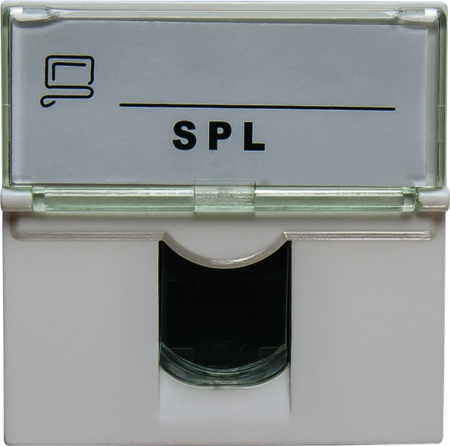 SPL 200007 Розетка информационная UTP 1хRG45 45х45