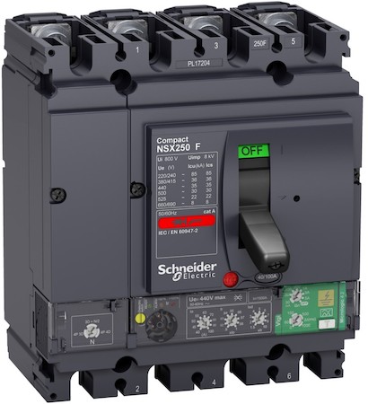 Schneider Electric LV433838 4П АВТОМ.ВЫКЛ. NSX250 36kA MICROLOGIC 4.2 100