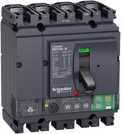 Schneider Electric LV433852 4П АВТОМ.ВЫКЛ. NSX160 50kA MICROLOGIC 4.2 100