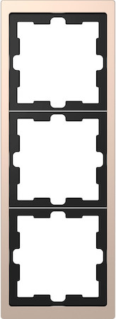 Schneider Electric MTN4030-6551 MERTEN D-Life РАМКА 3-постовая, ШАМПАНЬ