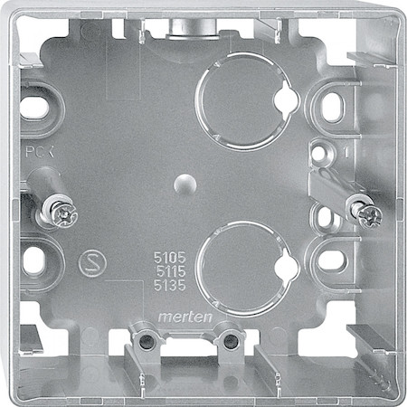 Schneider Electric MTN513560 MERTEN КОРПУС д/открытого монтажа, 1 пост АЛЮМИНИЙ,SD