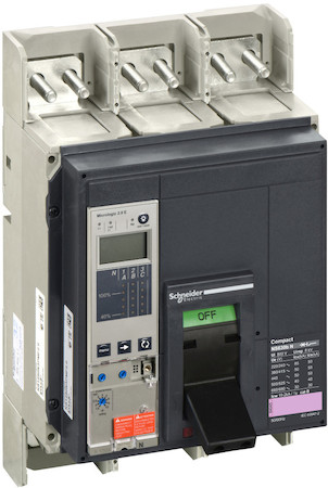 Schneider Electric 34400 Автоматический выключатель ComPact NS630bN, 50 kA при 415 В пер.тока, расцепитель MicroLogic 2.0E, 630A, стацион.,3П3Т