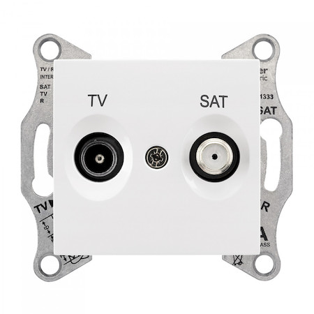 Schneider Electric SDN3401621 SEDNA TV/SAT РОЗЕТКА оконечная, 1dB, БЕЛЫЙ