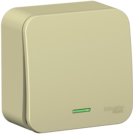 Schneider Electric BLNVA106117 BLANCA О/У 1-клавишный ПЕРЕКЛЮЧАТЕЛЬ (cх.6) с подсв.ИЗОЛ.ПЛ,10А,250B,БЕЖЕВЫЙ