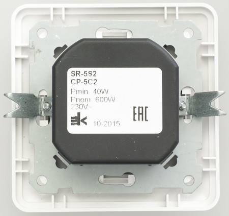 Schneider Electric SR-5S2-18 W59 СВЕТОРЕГУЛЯТОР (диммер) универсальный, 600Вт/ВА, в сборе, БЕЛЫЙ