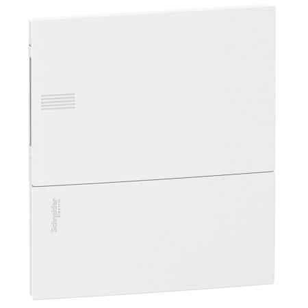 Schneider Electric MIP22108 MINI PRAGMA ЩИТ ВСТРАИВ. С БЕЛОЙ ДВ. 1РЯД/8МОД,IP40,IK07,63А,2 клеммы,Италия