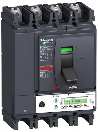 Schneider Electric LV432702 Автоматический выключатель ComPact NSX400H, 70 kA при 415 В пер.тока, расцепитель MicroLogic 5.3 A 400 A, 4П4Т