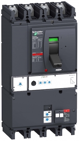 Schneider Electric LV432934 Автоматический выключатель VigiComPact NSX630N, 50 kA при 415 В пер.тока, расцеп.MicroLogic 2.3 630A, Vigi MB , 4П4Т