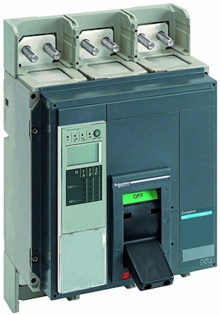 Schneider Electric 33329 Автоматический выключатель ComPact NS630bH, 70 kA при 415 В пер.тока, расцепитель MicroLogic 5.0A, 630A, стацион.,4П4Т