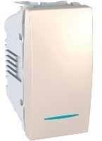 Schneider Electric MGU3.106.25N КНОПКА З ПІДСВІЧ.,1МОД.СЛОН.КІСТКА