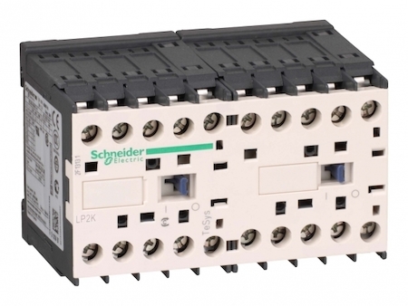 Schneider Electric LP2K09015BD КОНТАКТОР РЕВЕРС. K 3P, 9 A, НЗ, 24V DС, МОНТАЖ НА ПЕ