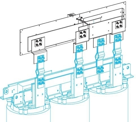 Schneider Electric KTA4000EL75 ВВОДНЫЙ БЛОК ДЛЯ СУХИХ ТРАНС. N5, 3L+N+PER, Al, 4000А