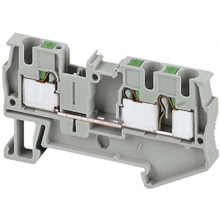 Schneider Electric NSYTRP43 КЛЕМ ВТЫЧ.ПРОХОДНОЙ, 3ТЧК, 4ММ,СЕРЫЙ