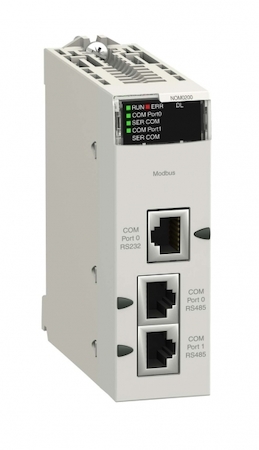 Schneider Electric BMXNOM0200H Комм модуль 2 порта RS485/232, покрытие