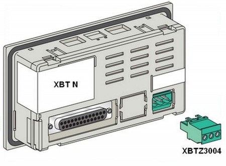 Schneider Electric XBTZ3004 КЛЕММ.ИСТ.ПИТ. ДЛЯ XBT N/R/H/P/E/HM/PM/F