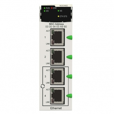 Schneider Electric BMXNOC0402 Мод ком ETH-IP Mod TCP,1x10/100Base-T/TX