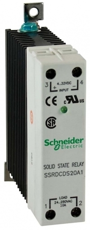 Schneider Electric SSRDCDS20A1 ТВЕРДОТЕЛЬНОЕ РЕЛЕ, 20А