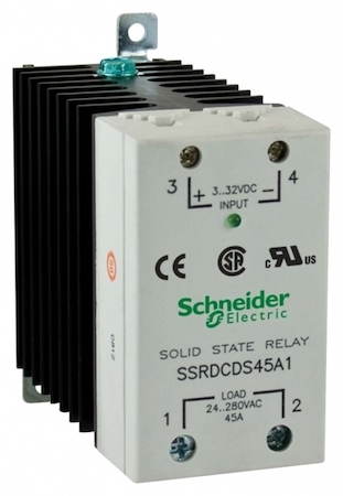 Schneider Electric SSRDCDS45A1 ТВЕРДОТЕЛЬНОЕ РЕЛЕ, 45А