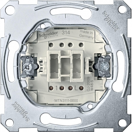 Schneider Electric MTN3111-0000 MERTEN МЕХАНИЗМ 1-полюсного 1-клавишного выключателя 10A,QF