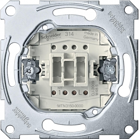 Schneider Electric MTN3150-0000 MERTEN МЕХАНИЗМ 1-полюсного кнопочного выкл. с самовозвратом, з/к 10AХ, QF
