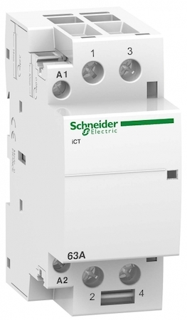 Schneider Electric A9C20162 МОДУЛЬНЫЙ КОНТАКТОР iCT63A 2НО 24В АС 50ГЦ