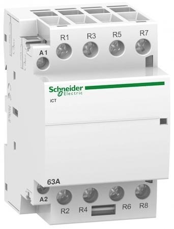 Schneider Electric A9C20167 МОДУЛЬНЫЙ КОНТАКТОР iCT63A 4НЗ 24В АС 50ГЦ