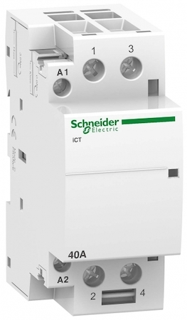 Schneider Electric A9C20842 МОДУЛЬНЫЙ КОНТАКТОР iCT40A 2НО 220/240В АС 50ГЦ