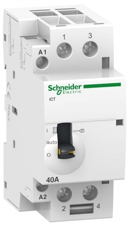 Schneider Electric A9C21642 МОДУЛЬНЫЙ КОНТАКТОР С РУЧНЫМ УПРАВЛЕНИЕМ iCT40A 2Н