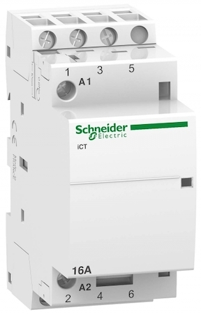 Schneider Electric A9C22813 МОДУЛЬНЫЙ КОНТАКТОР iCT16A 3НО 220/240В АС 50ГЦ