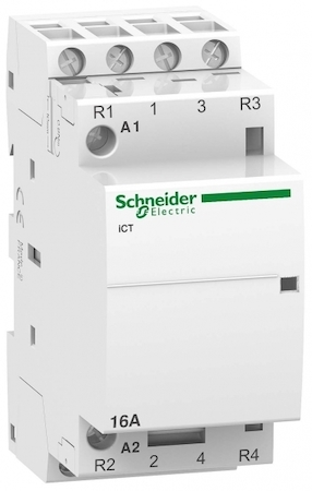 Schneider Electric A9C22818 МОДУЛЬНЫЙ КОНТАКТОР iCT16A 2НО 2НЗ 220/240В АС 50Г