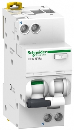 Schneider Electric A9D56604 ДИФФЕРЕНЦИАЛЬНЫЙ АВТОМАТИЧЕСКИЙ ВЫКЛЮЧАТЕЛЬ iDPN N VIGI 6KA 4A B 30MA A