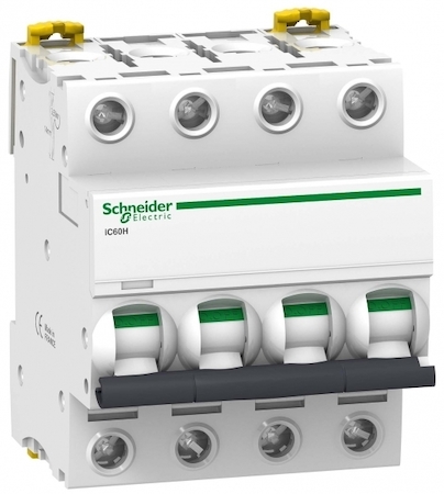 Schneider Electric A9F84404 АВТОМАТИЧЕСКИЙ ВЫКЛЮЧАТЕЛЬ iC60H 4П 4A C