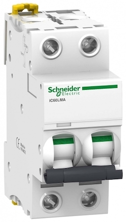 Schneider Electric A9F90276 АВТОМАТИЧЕСКИЙ ВЫКЛЮЧАТЕЛЬ iC60LMA 2П 6,3A MA