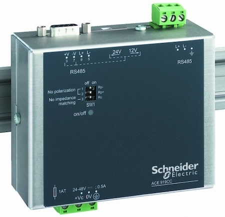 Schneider Electric 59649 ПРЕОБР. ACE919CA RS485/RS485 (ПЕР.ТОК)